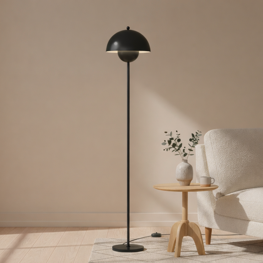 Skalenförmige Stehlampe im Retrodesign – 155 cm