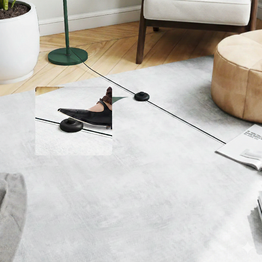 Skalenförmige Stehlampe im Retrodesign – 155 cm