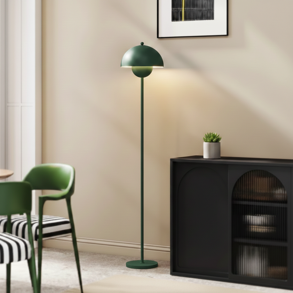 Skalenförmige Stehlampe im Retrodesign – 155 cm