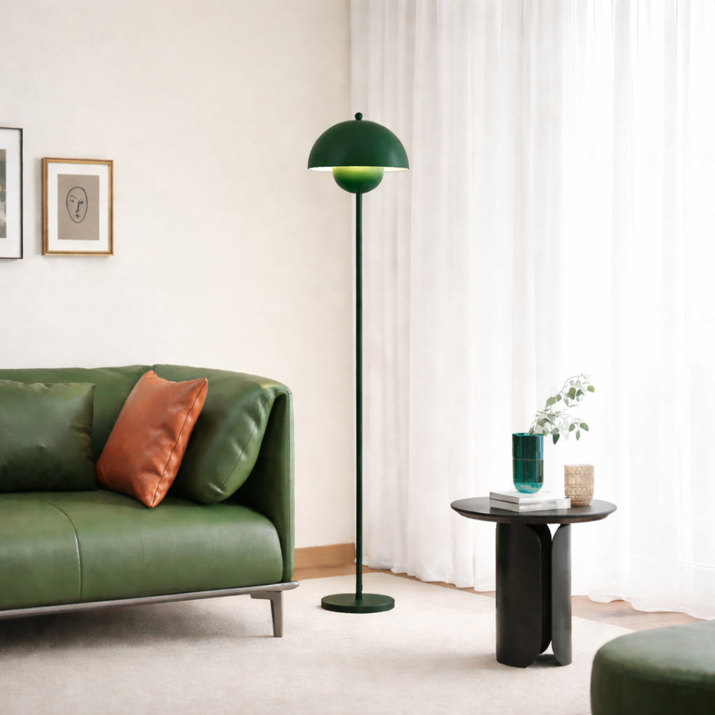 Skalenförmige Stehlampe im Retrodesign – 155 cm