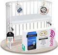 babybay Original Beistellbett aus massivem Buchenholz mit Matratze – Höhenverstellbares mitwachsendes Babybett