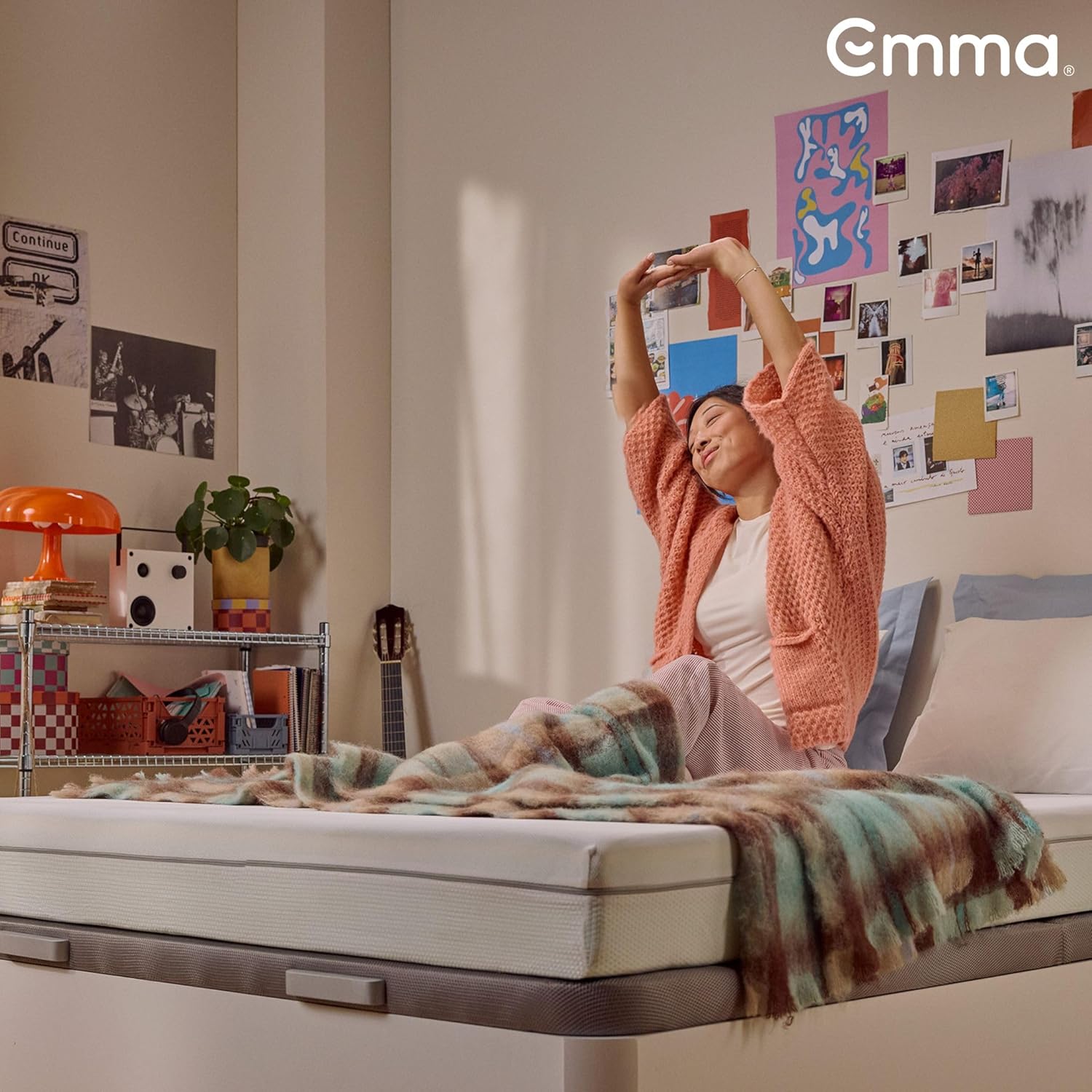 Emma One+ Matratze H2 H3 3-Zonen Memory Foam Matratze atmungsaktiv kühlender Bezug ergonomisch Schlafkomfort