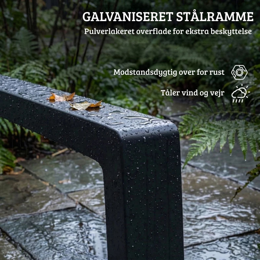 Klappbare Sonnenliege mit Cleverem 2-in-1-Design und Ausziehbarer Fußstütze – Verstellbare Rückenlehne in 5 Positionen – Für Garten & Balkon