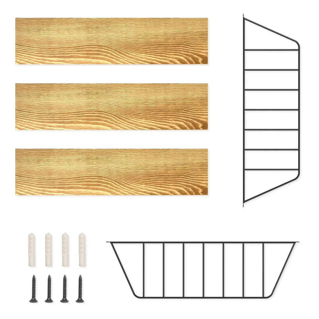 Stilvolles Wandregal mit 3 Ablageflächen